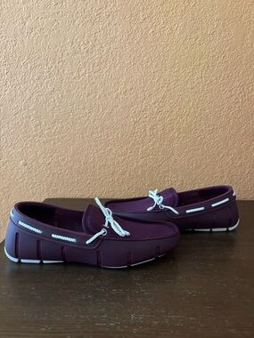 Swims Men’s Braided Lace Loafers Size 7 Slip-On Mulberry New Authentic